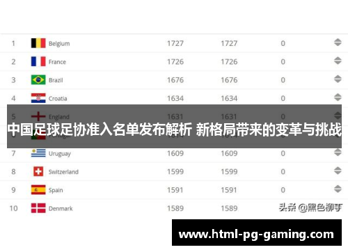 中国足球足协准入名单发布解析 新格局带来的变革与挑战