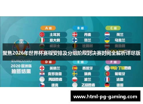 聚焦2026年世界杯赛程安排及分组阶段到决赛时间全解析详尽版